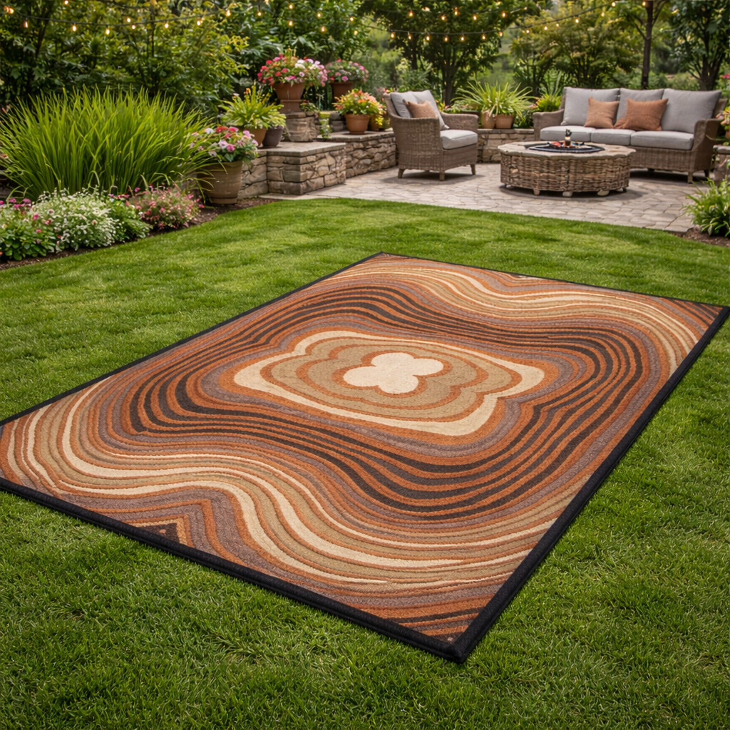 Premium Wool Tufted Geometric Area Rug - Rectangle Shape for Living Room Bedroom Available in 5x8 7x10 8x13 9x12 Sizes