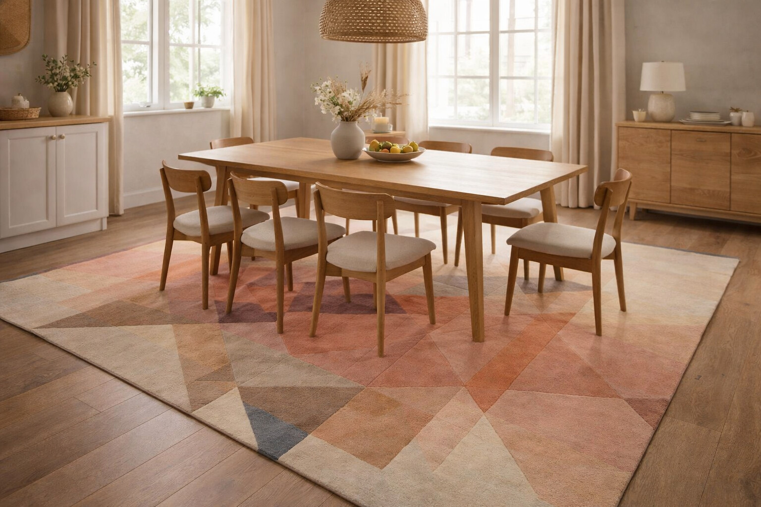 Tufted Modern Multi Color Handmade Rug 6x8 6x9 6x10 7x10 Wool Area Rug Bedroom