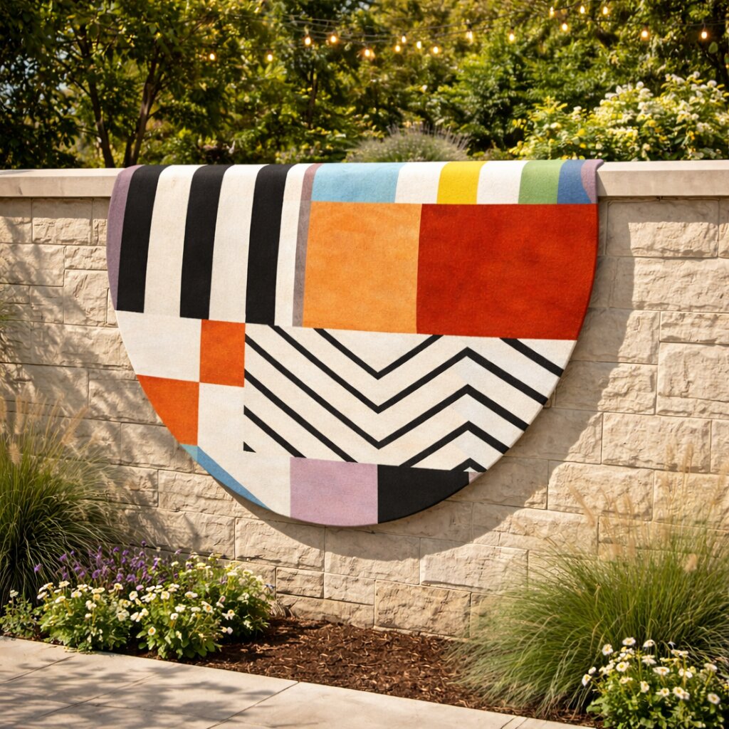 Living Room 5x5 6x6 7x7 Round Rug Hand Tufted Circle Carpet Wool Large Rug Bedroom