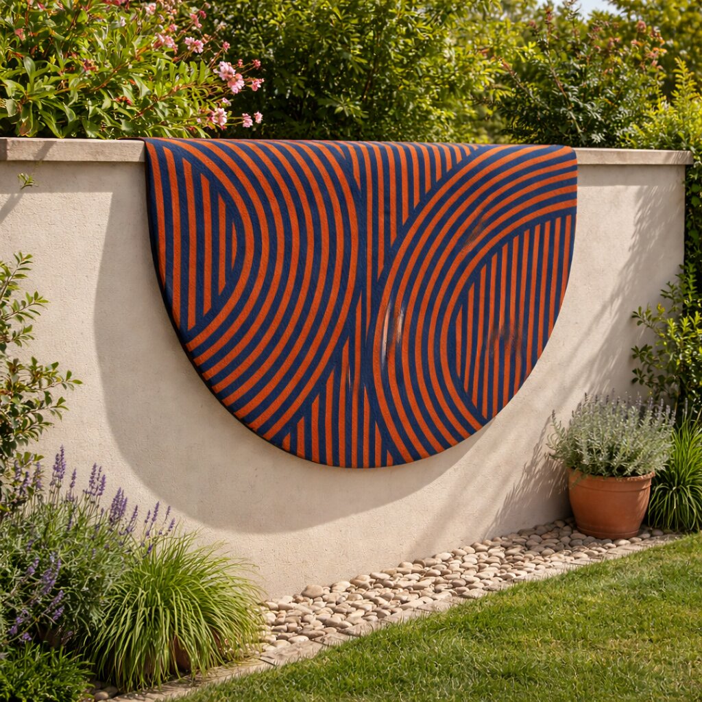 Round Area Rug Hand Tufted Blue Color 5x5 6x6 7x7 8x8 Rug For Living Room Bedroom