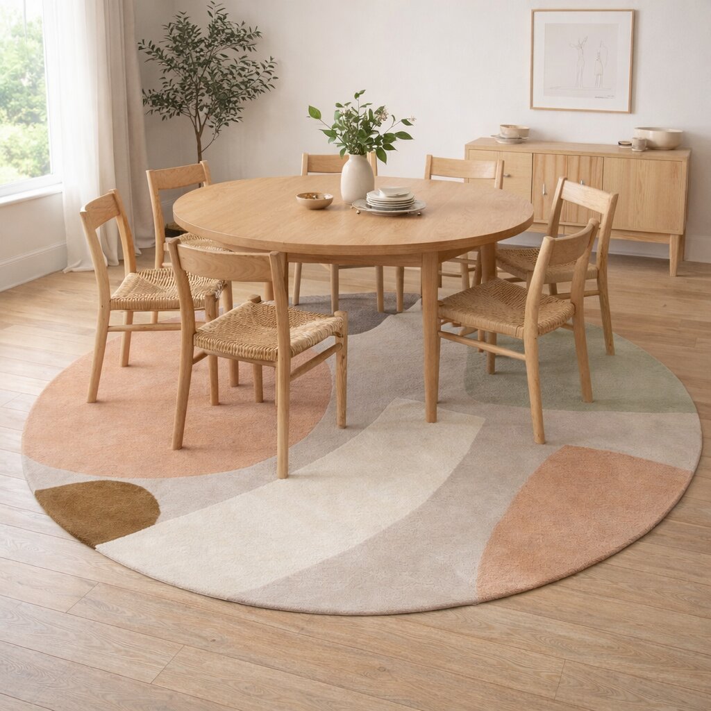 Round Rug Tufted 6x6 7x7 8x8 9x9 Circle Rug Bedroom Living Room