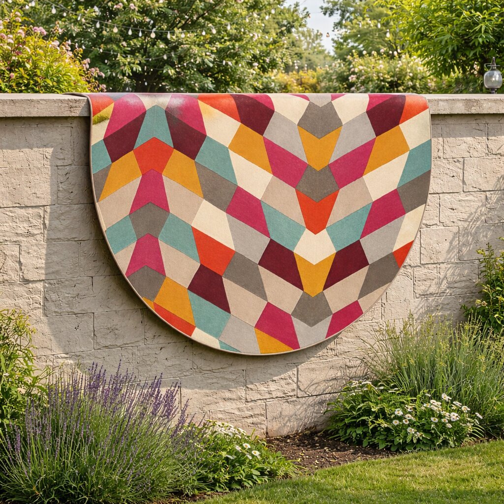 Multicolor Rug Hand Tufted 6x6 7x7 8x8 9x9 Mid Century Rug Round Carpet