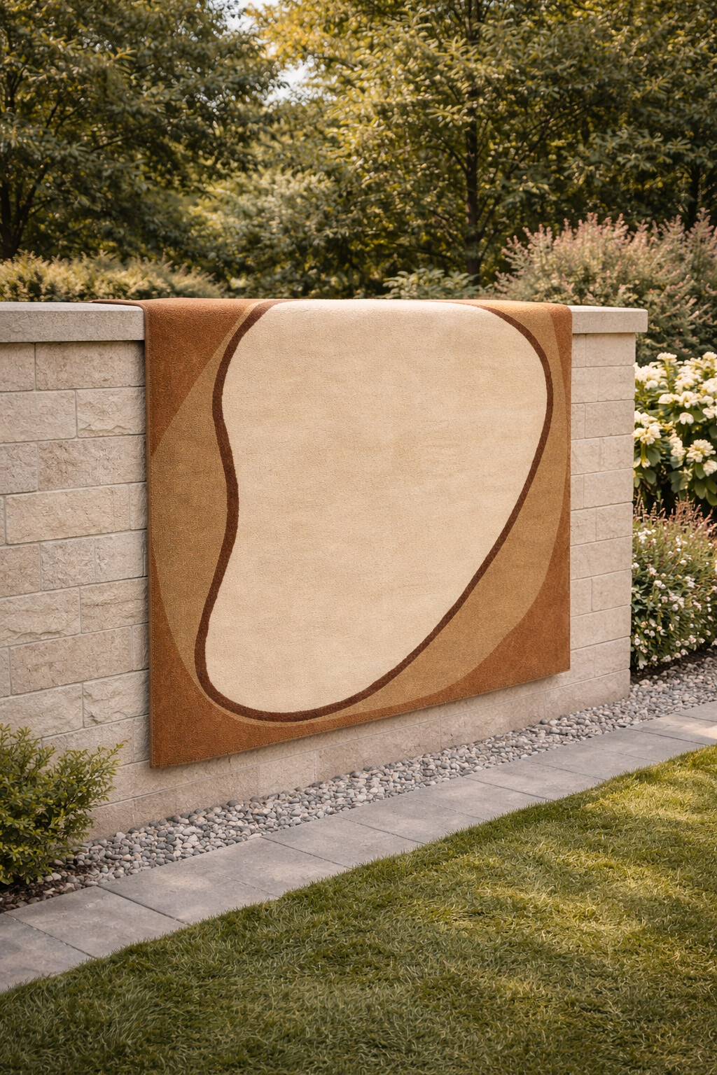 Premium Beige Geometric Area Rug - Tufted Rectangular Carpet for Kids Bed and Living Rooms - Available in Sizes 5x7 6x9 8x10 and 10x13