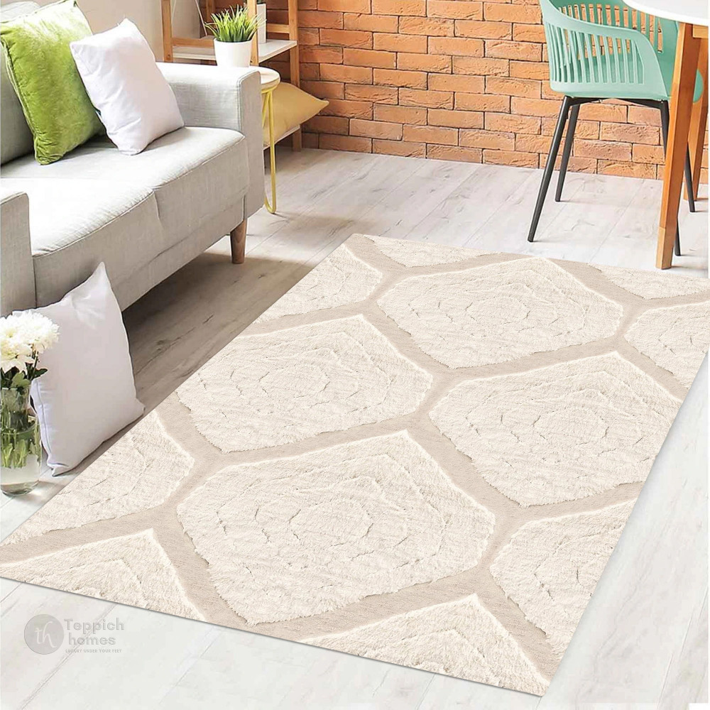 Textured Rugs 9x12 Textured Diamond Bedroom Rug | 9x12 ft