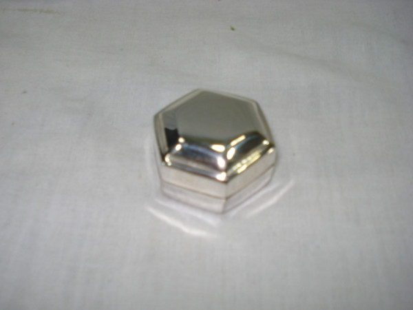 Image of Silver Plated Brass Trinket Box
