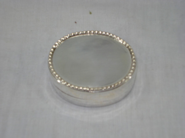 Image of Silver Plated Brass Trinket Box