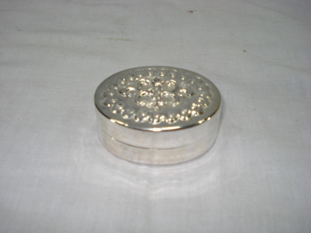 Silver Plated Brass Trinket Box