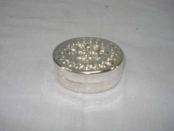 Image of Silver Plated Brass Trinket Box