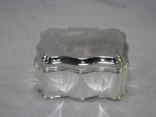 Silver Plated Brass Trinket Box
