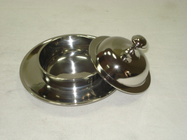Image of Nickel Plated Brass Butter Dishes