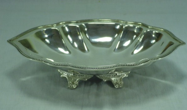 Image of Silver Plated Brass Dish