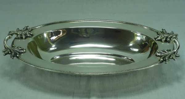 Image of Silver Plated Brass Dish
