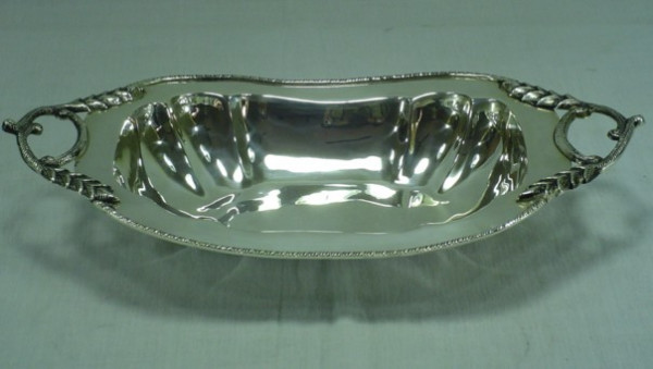 Image of Silver Plated Brass Dish