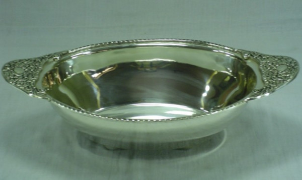 Image of Silver Plated Brass Dish