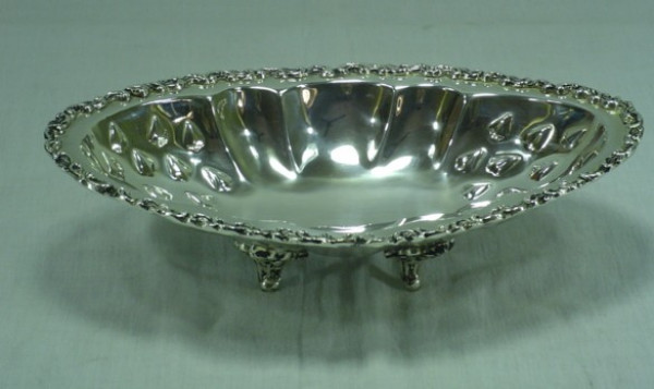 Image of Silver Plated Brass Dish
