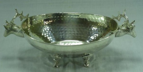 Image of Silver Plated Brass Dish