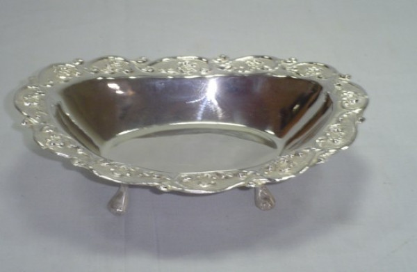 Image of Silver Plated Brass Dish