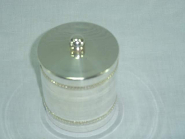Image of Silver Plated Brass Trinket Box