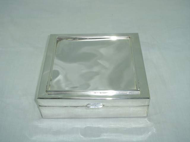 Silver Plated Brass Trinket Box