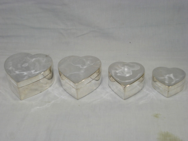 Image of Silver Plated Brass Trinket Box