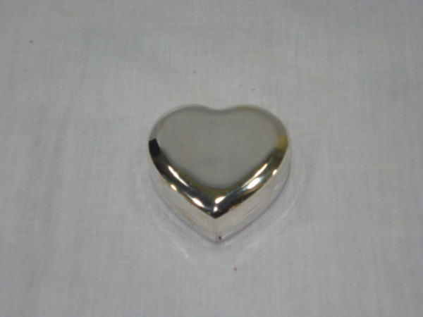 Image of Silver Plated Brass Trinket Box