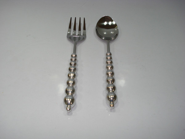 Image of Stainless Steel Salad Serving Set
