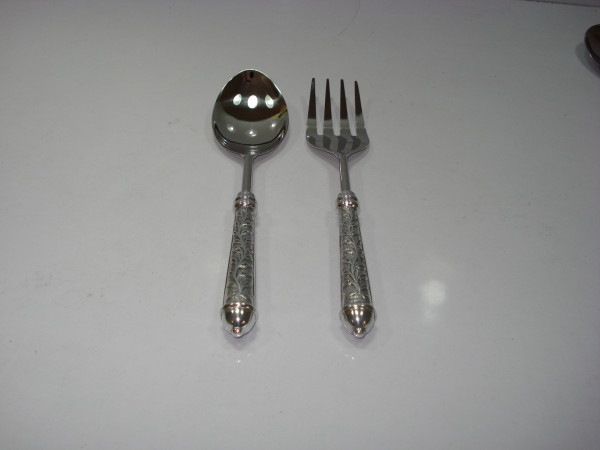 Image of Stainless Steel Salad Serving Set