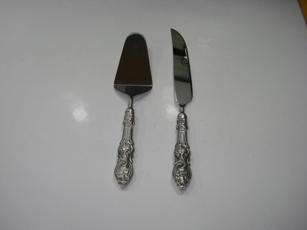 Image of Stainless Steel Cake Carving and Serving Set