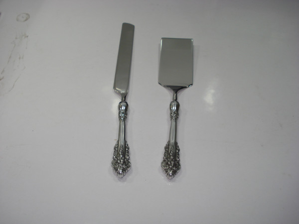 Image of Stainless Steel Cake Carving and Serving Set