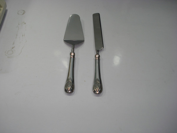 Image of Stainless Steel Cake Carving and Serving Set