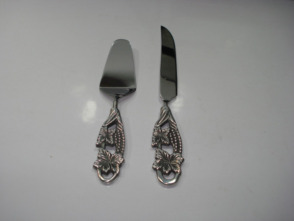 Image of Stainless Steel Cake Carving and Serving Set