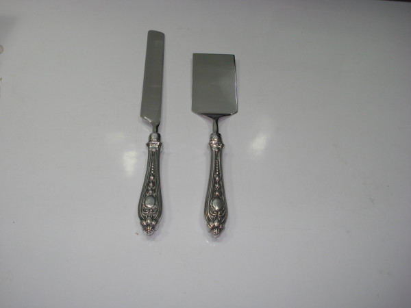 Image of Stainless Steel Cake Carving and Serving Set