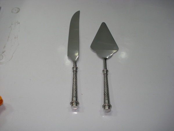 Image of Stainless Steel Cake Carving and Serving Set