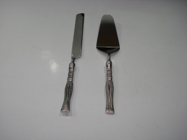 Image of Stainless Steel Cake Carving and Serving Set