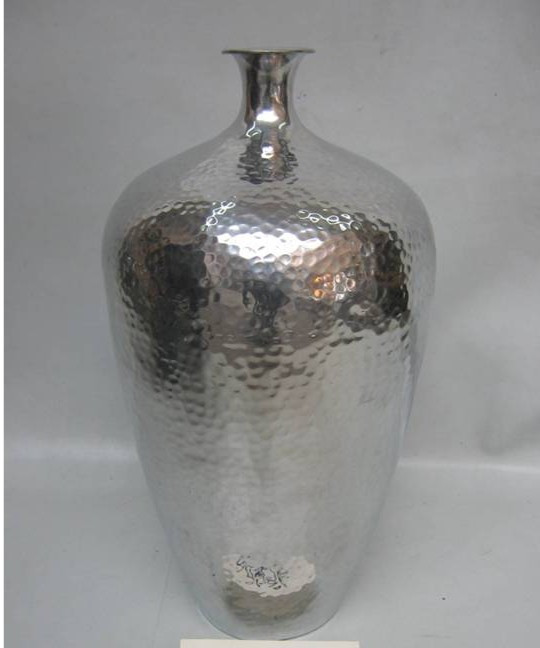 Hammered Aluminum Vase