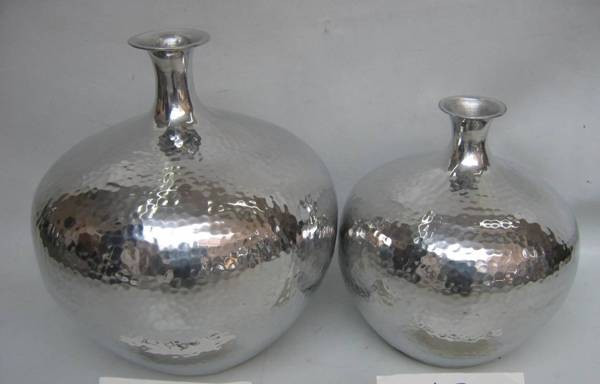 Image of Hammered Aluminum Vase