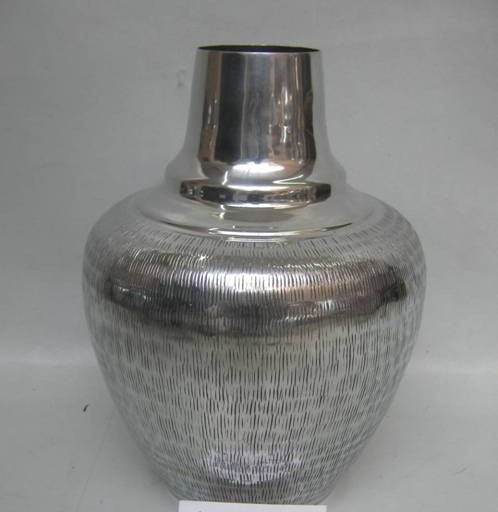 Hammered Aluminum Vase