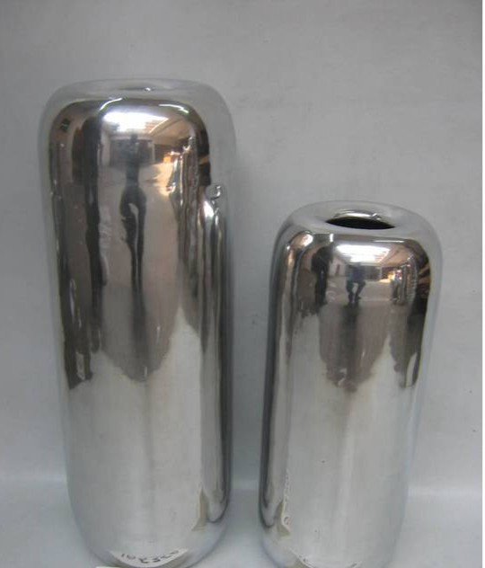 Hammered Aluminum Vase