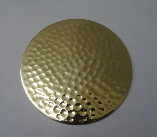 Hammered Brass Coaster
