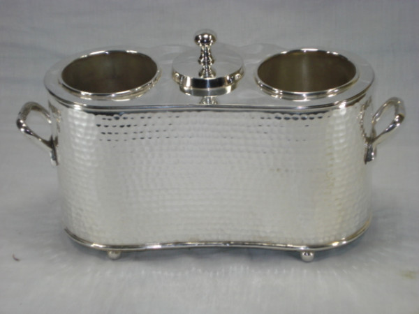 Image of Silver Plated Brass Wine Chiller
