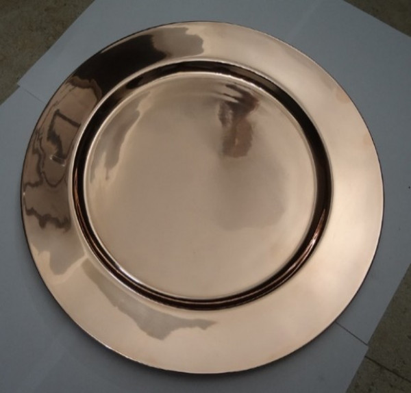Image of Solid Copper Charger Tray