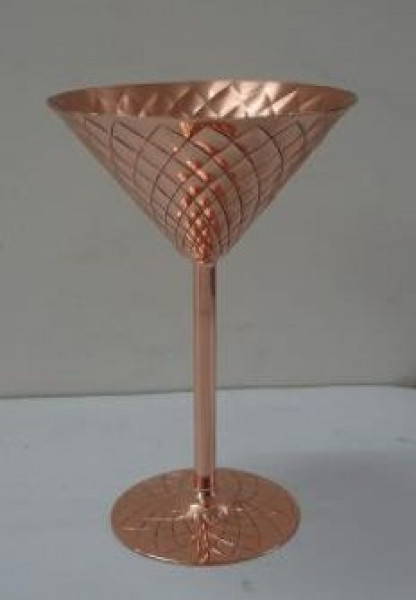 Image of Copper Martini Wine Glass