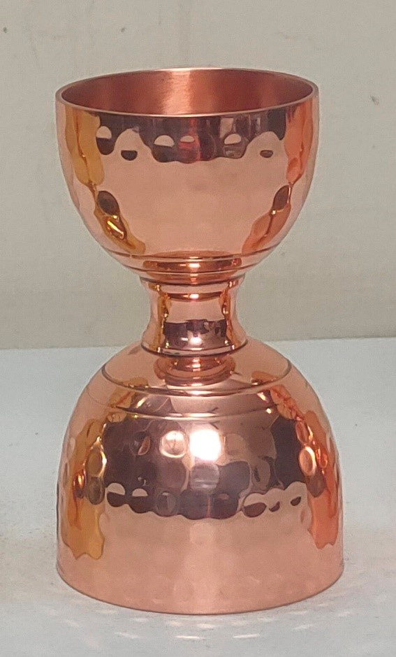 Hammered Copper Bell Jigger