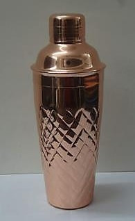 Copper Plated Stainless Steel Cocktail Shaker