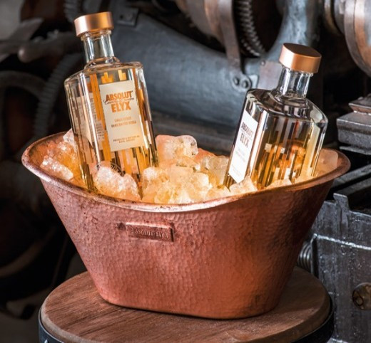 Copper Plated Stainless Steel Ice Bucket