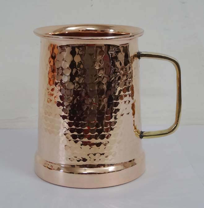 Hammered Copper Tankard
