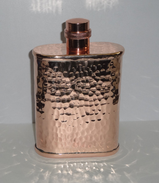 Image of Hammered Copper Wine Flask