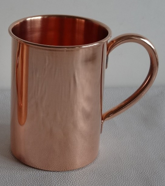 Solid Copper Straight Mug