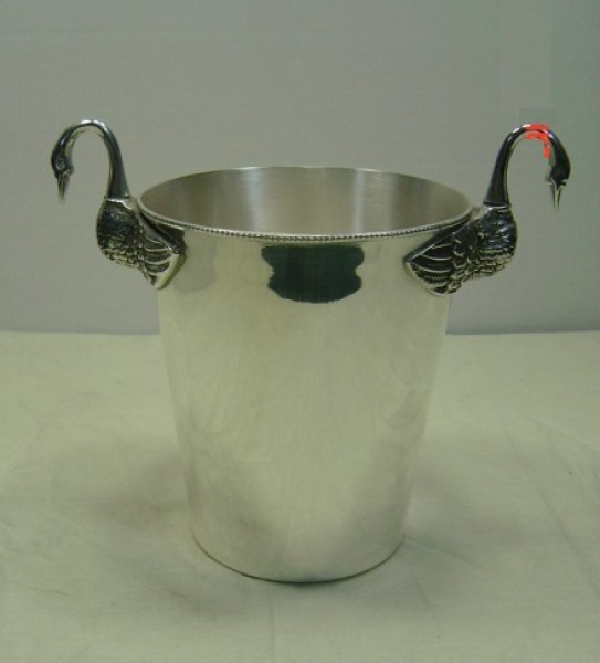 Image of Silver Plated Brass Wine Cooler