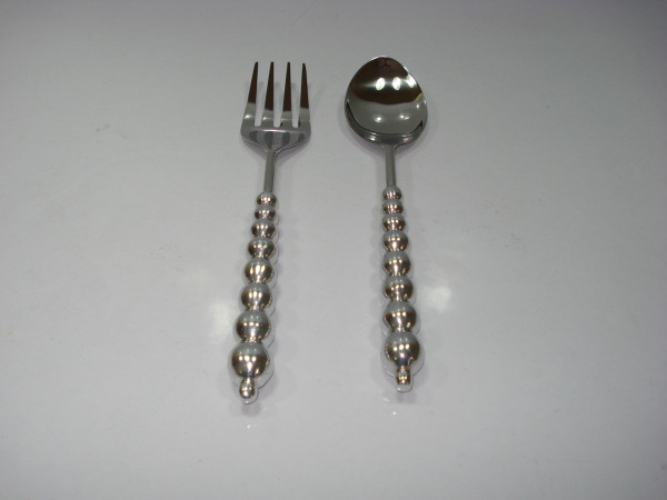 Image of Stainless Steel Salad Serving Set